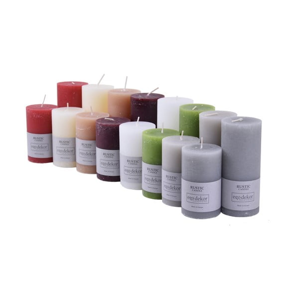 Candela verde Ruggine, tempo di combustione 38 h Rustic - Rustic candles by Ego dekor-image-1