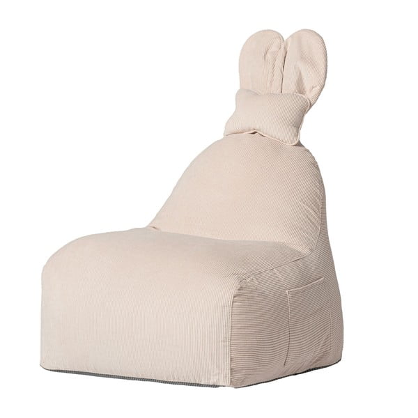 Borsa da divano per bambini beige Funny Bunny - The Brooklyn Kids