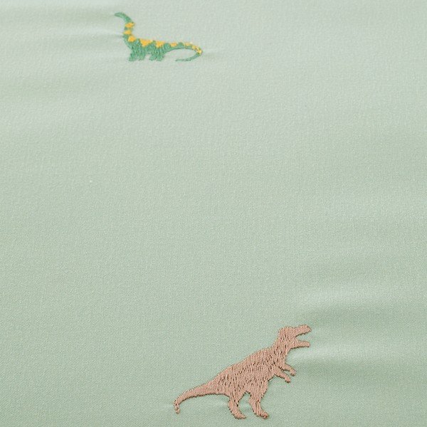 Biancheria da letto per bambini verde in microfibra per letto matrimoniale 200x200 cm Embroidered Dinosaur – Catherine Lansfield-image-4