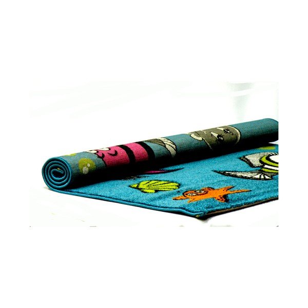 Tappeto blu per bambini Pesce, 120 x 170 cm - Universal-image-2