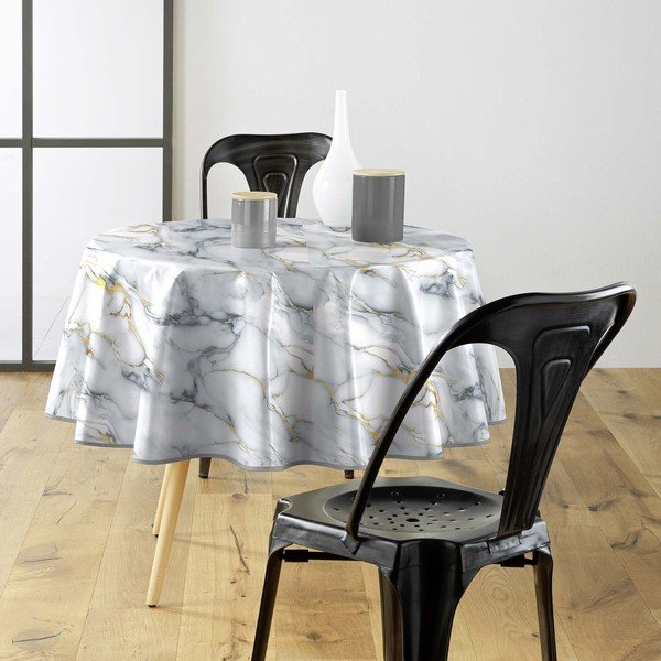 Tovaglia adatta per pulizia con panno umido ø 160 cm Marquina – douceur d'intérieur-image-2