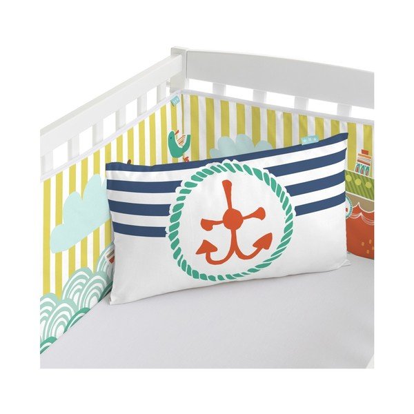 Coprimaterasso per culla in cotone, 210 x 40 cm Ahoy There - Moshi Moshi-image-2