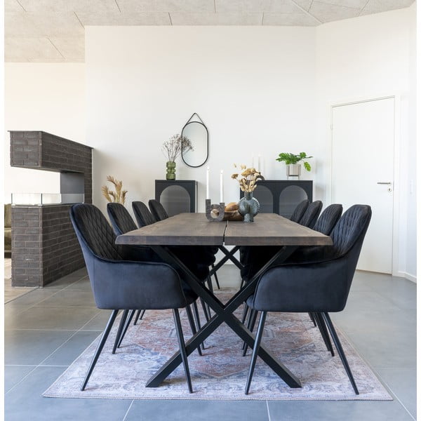 Tavolo da pranzo con piano in rovere massiccio 95x240 cm Toulon – House Nordic-image-1