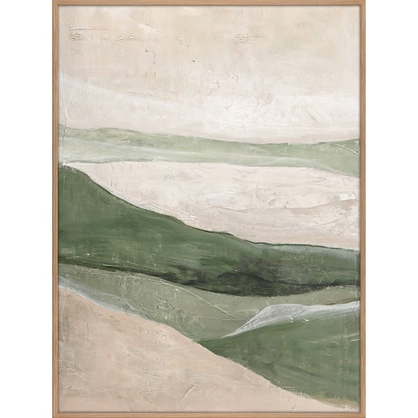 Quadro dipinto a mano 90x120 cm Green Field - Malerifabrikken