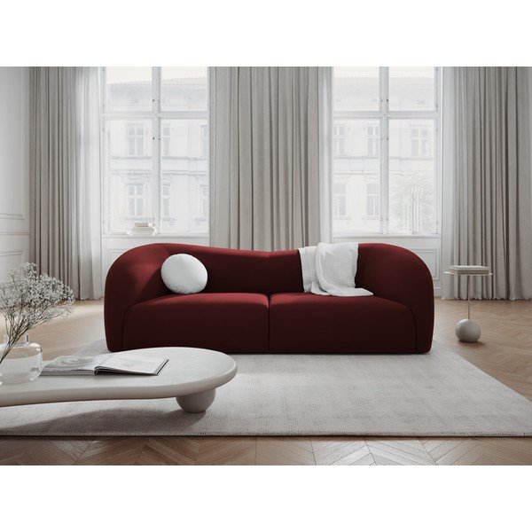 Divano in velluto bordeaux 237 cm Santi - Interieurs 86-image-1