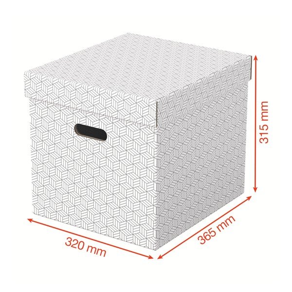 Set di 3 scatole portaoggetti bianche , 32 x 36,5 cm - Esselte Home-image-2