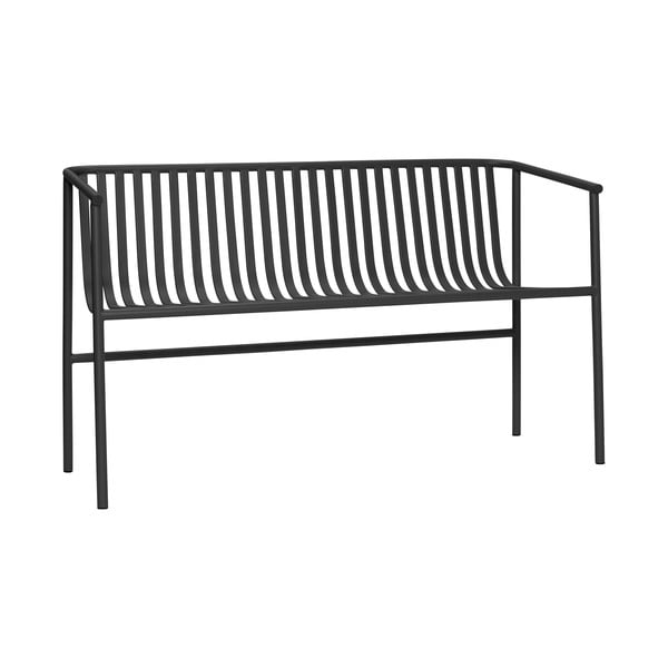 Panchina da giardino nera in metallo Villa - Hübsch