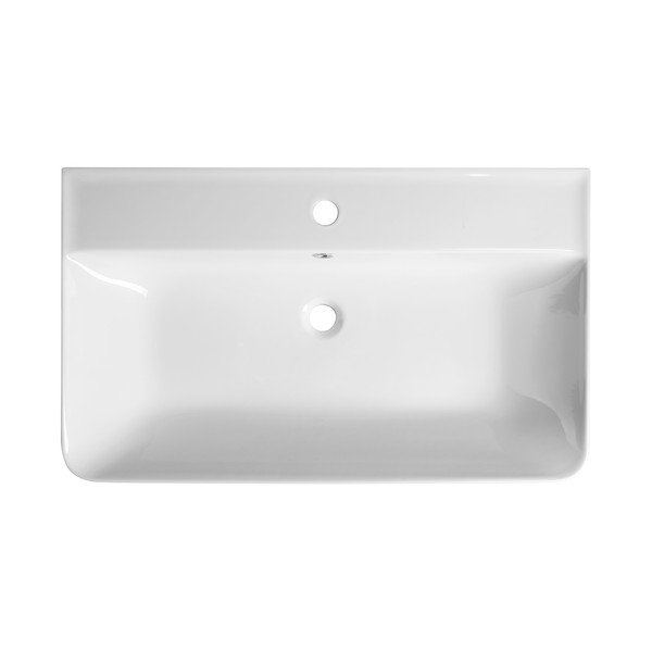 Lavabo bianco in ceramica 80x48 cm Gali – Sapho-image-1