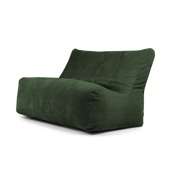 Puof a sacco verde con rivestimento in velluto a coste Sofa Seat Lounge – SLOWDOWN