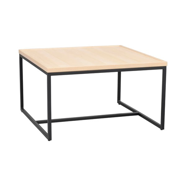 Tavolino con piano in legno di quercia in colore naturale ø 70 cm Deerfield - Rowico-image-2