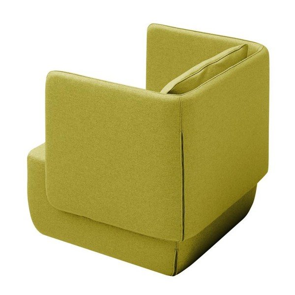 Poltrona gialla bassa Opera - Softline-image-3