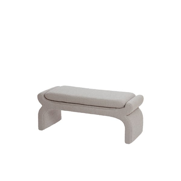 Panchina beige in tessuto bouclé Nafya - Light & Living-image-2