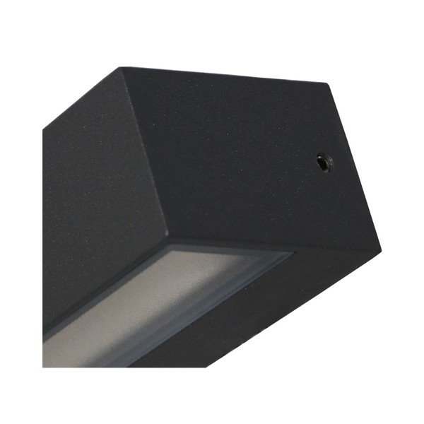 Lampada da parete grigia Tisa, 22 x 7,25 cm - SULION-image-2