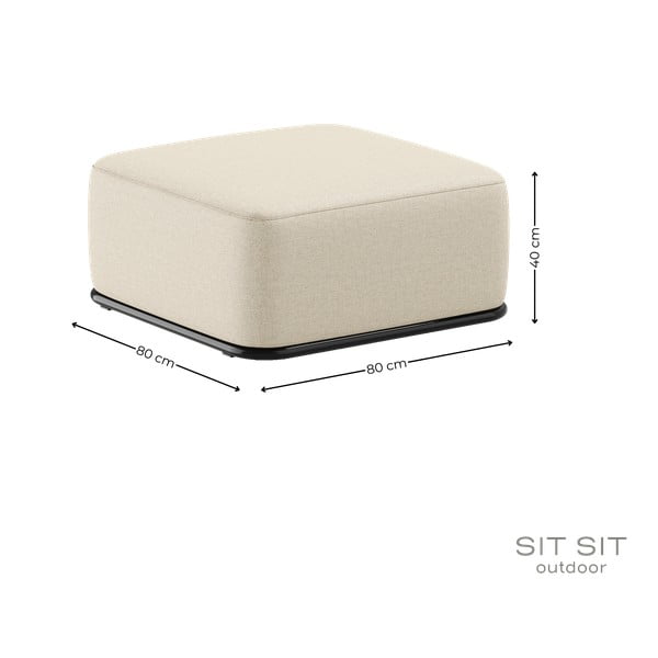 Pouf da giardino beige Straw - Sit Sit-image-4