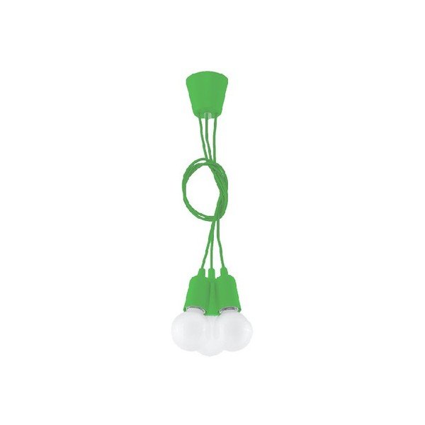 Lampada a sospensione verde 15x15 cm Rene - Sollux