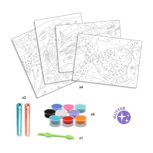 Set per sabbiatura Rainbow Fish - Djeco-image-1