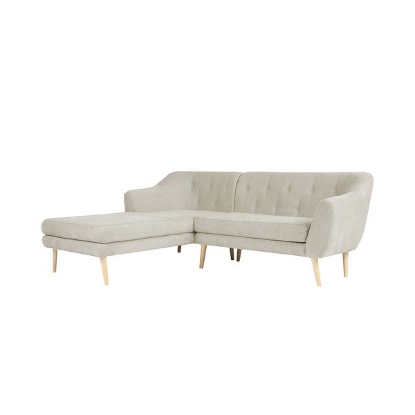 Divano beige con lettino laterale sinistro Sicile - Mazzini Sofas-image-3