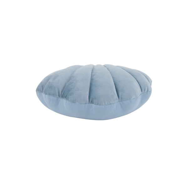 Cuscino decorativo in velluto blu , 28 x 30 cm Shell - Westwing Collection-image-2