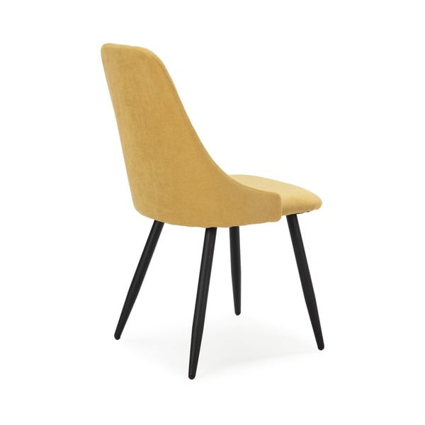 Sedie da pranzo gialle in set di 4 Mani - Marckeric-image-4