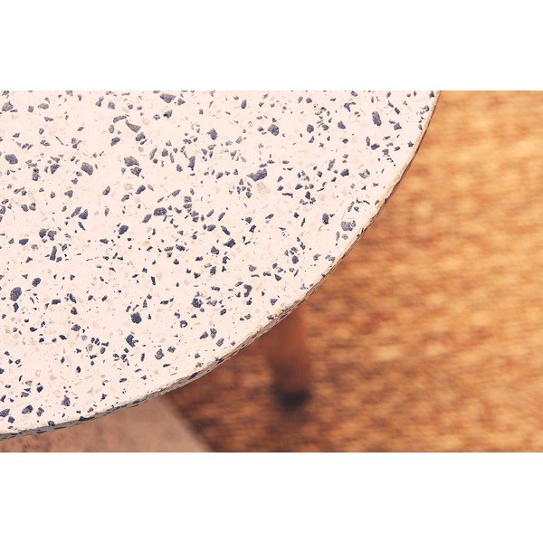 Tavolino rotondo con piano in terrazzo ø 42 cm Terrazzo - Jardin d'Ulysse-image-2