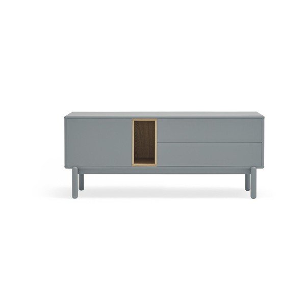 Tavolo TV blu-grigio 140x56 cm Corvo - Teulat