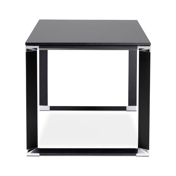 Scrivania nera con piano in legno Warner - Kokoon-image-4