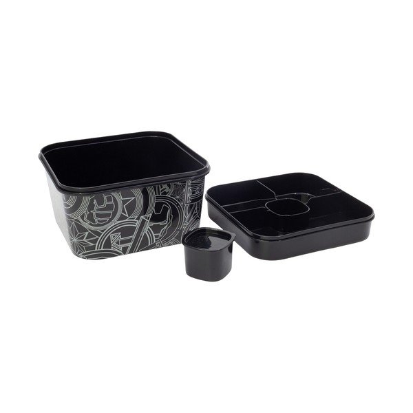 Portapranzo per bambini nero in plastica Marvel – STOR-image-1