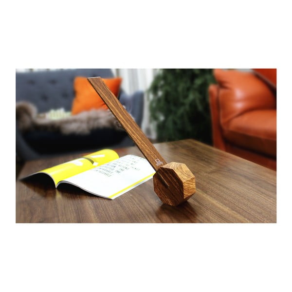 Lampada da tavolo marrone (altezza totale 38 cm) Octagon One – Gingko-image-3