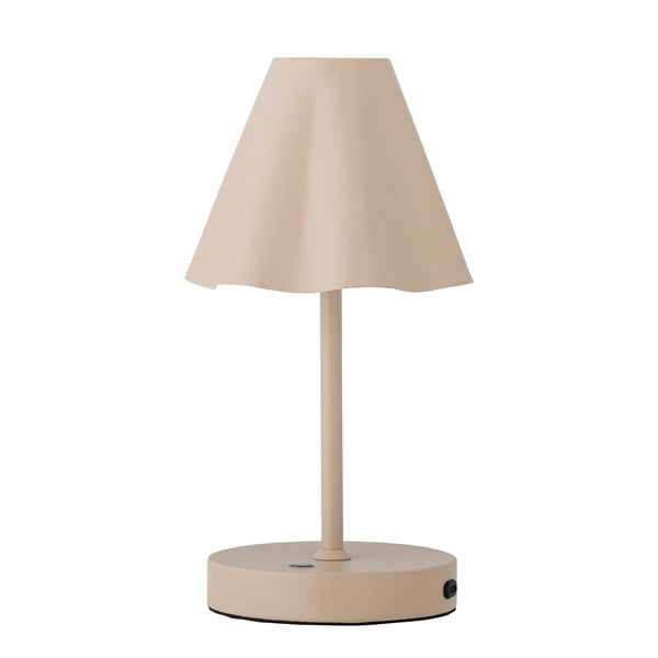 Lampada da tavolo dimmerabile a LED beige con paralume in metallo (altezza 28 cm) Lianna - Bloomingville