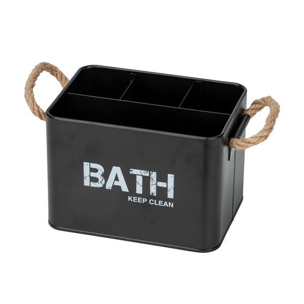 Organizzatore da bagno nero con 4 scomparti Gara - Wenko-image-3