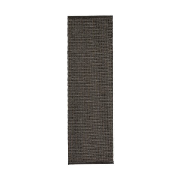 Passatoia da interno/esterno color antracite 70x240 cm Emm Black Linen – Pappelina-image-4
