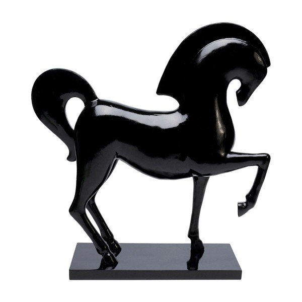 Statua del cavallo nero Proud Horse - Kare Design