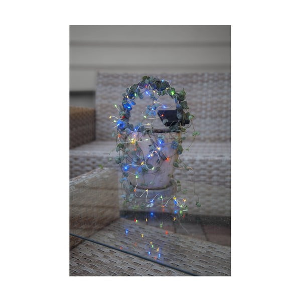Catena LED solare per esterni con LED colorati, lunghezza 5 m Dew Drop - Star Trading-image-4