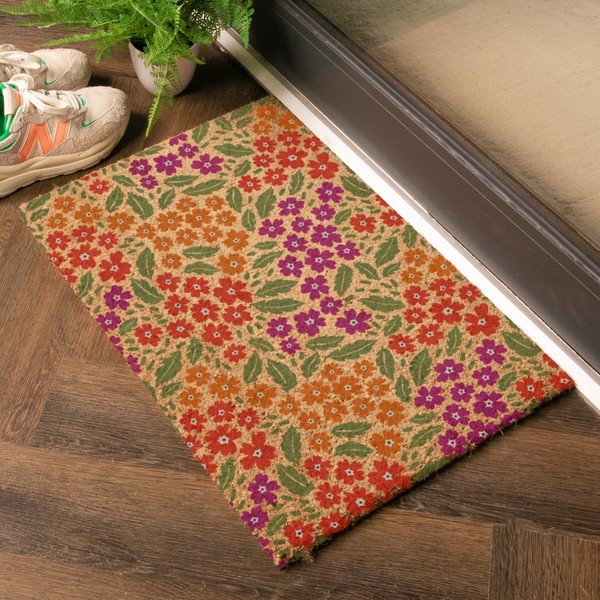 Zerbino in fibre di cocco 40x60 cm Floral – Artsy Doormats-image-1