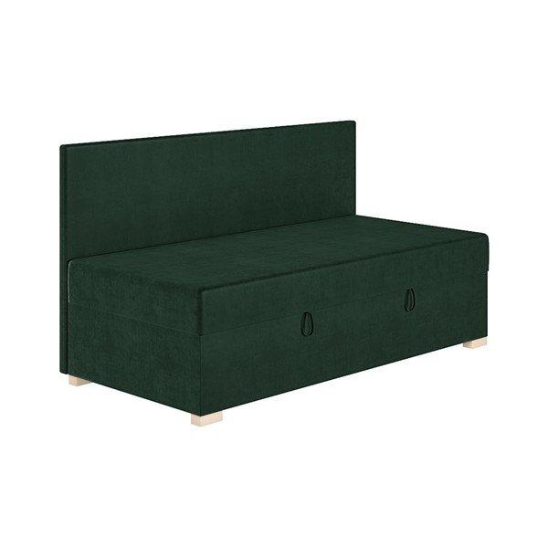 Letto da bambini verde scuro con contenitore con materasso incluso 90x200 cm Cozi – Ghado-image-3