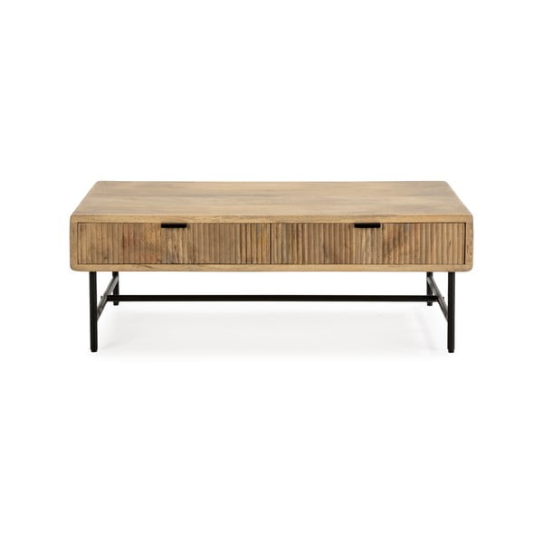 Tavolino in legno di mango in colore naturale 60x120 cm Mundra - Marckeric