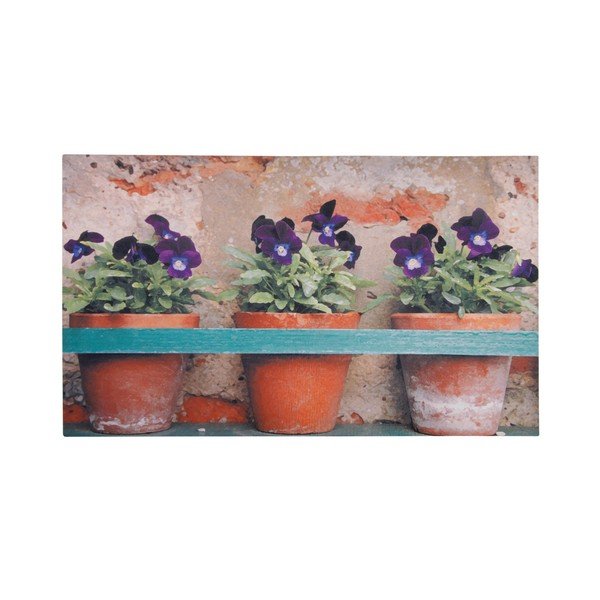 Podložka pod litinovou rohožku Esschert Design Violets, 75,2 x 45,4 cm
