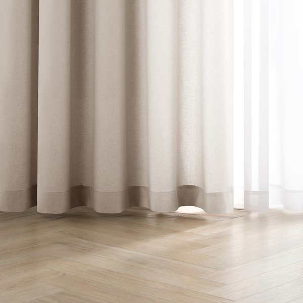 Tenda parzialmente oscurante color crema Calisto – Filumi-image-1