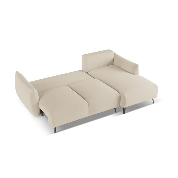 Divano angolare beige (con penisola a destra) Malie – Makamii-image-4