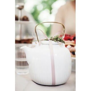 Teiera in porcellana bianca Hammershoi, 1,2 l Hammershøi - Kähler Design