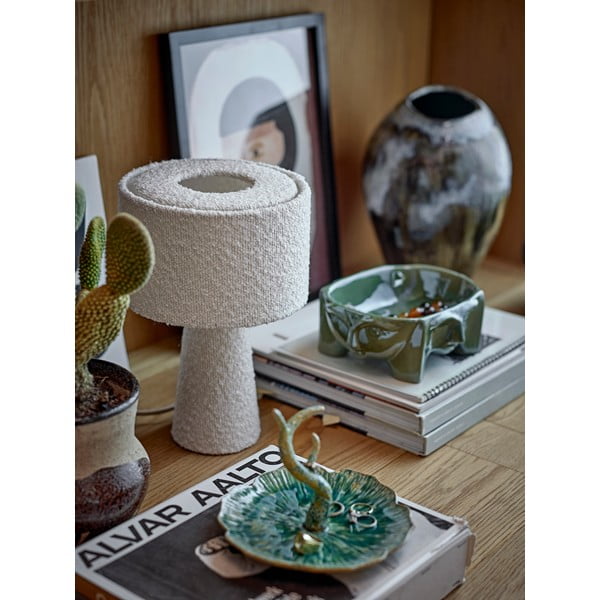 Lampada da tavolo bianca con paralume in tessuto (altezza totale 30 cm) Emmie – Bloomingville-image-2