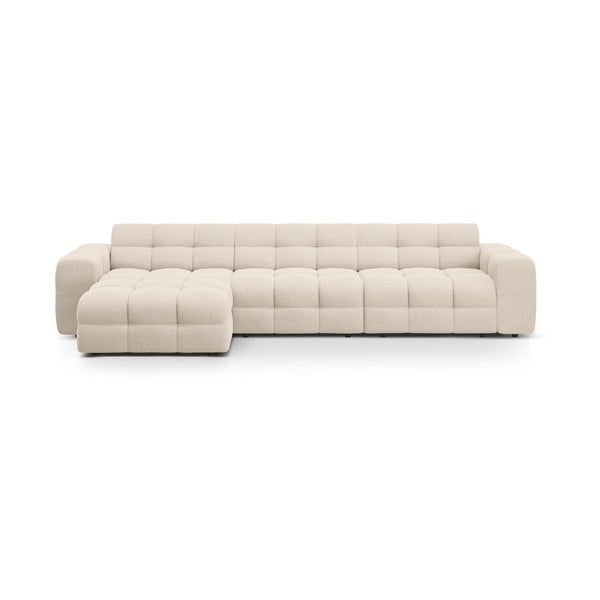 Divano angolare beige (con penisola a sinistra/con chaise lounge) Kendal – Micadoni 
