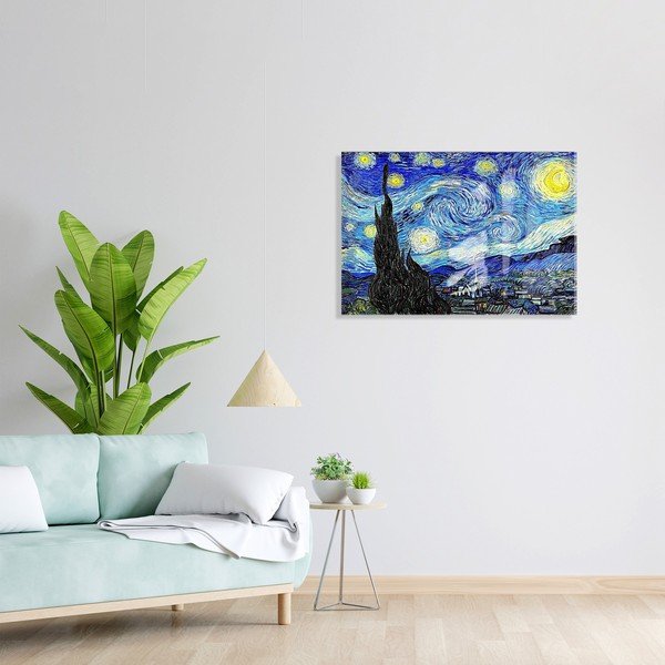 Pittura su vetro 70x50 cm Vincent van Gogh - Wallity-image-1