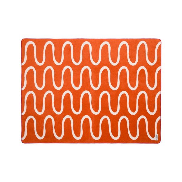 Coperta arancione 150x200 cm Swirl – noo.ma