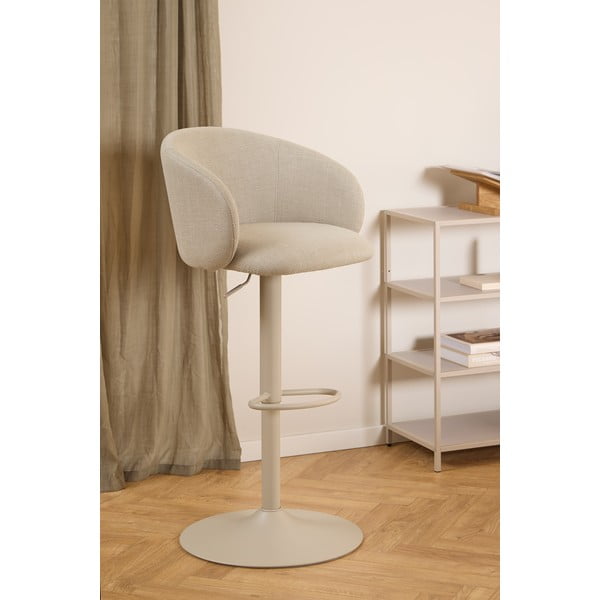 Sgabello da bar beige con altezza regolabile/con braccioli (altezza della seduta 86 cm) Eleanor – Actona-image-1