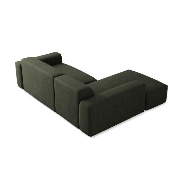 Divano angolare verde (con penisola a sinistra/con chaise lounge) Keli – Makamii-image-4