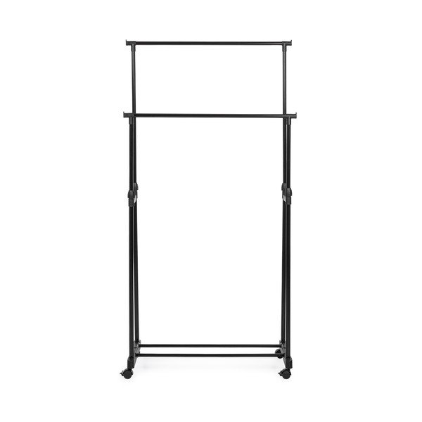 Stand appendiabiti nero in metallo su ruote 80x160x42 cm Roald – Yes Everyday-image-2
