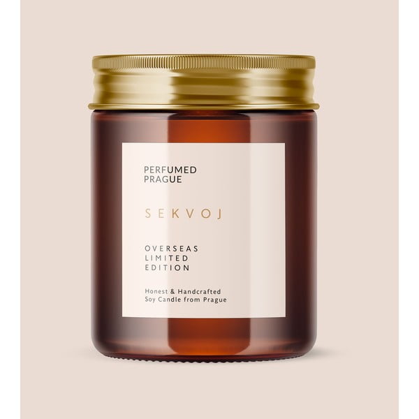 Candela in cera di soia profumata tempo di combustione 40 h Slavic Edition: #64 Sequoia, Eben and Cedar – Perfumed Prague-image-2