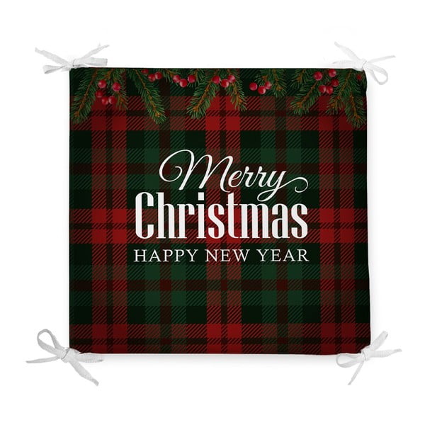 Cuscino da seduta natalizio in misto cotone Tartan, 42 x 42 cm - Minimalist Cushion Covers