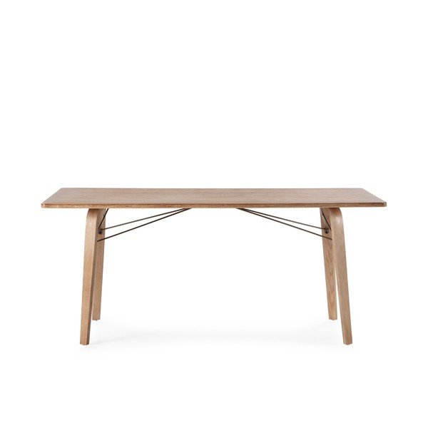 Tavolo da pranzo con piano effetto rovere 90x180 cm Lujan – MOME-image-3